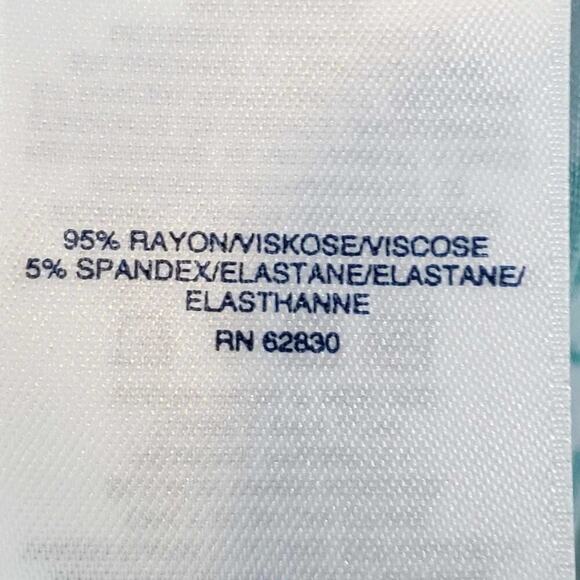 Lands End Cardigan Jersey Knit Rayon Long Sleeve Tropical Womens Plus Size 3X - Picture 8 of 11